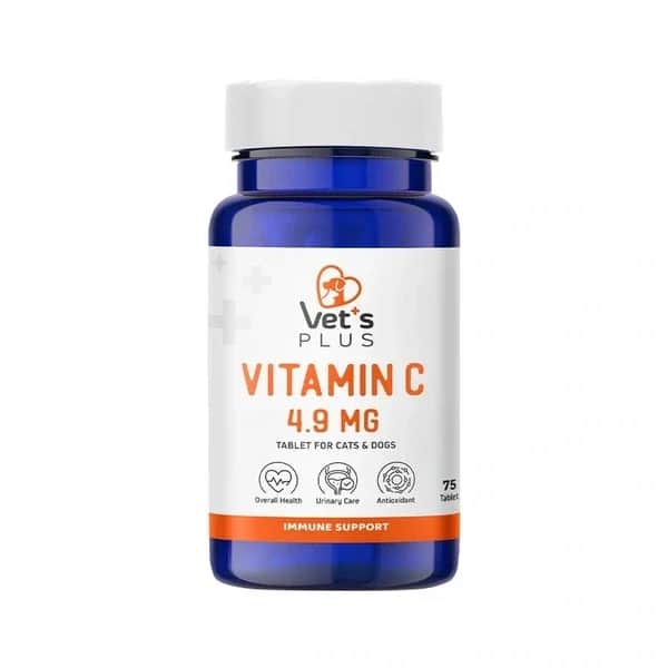 Vitamin C Tabletten für Katzen und Hunde - Immun- und Harnweg Unterstützung von Vet's Plus