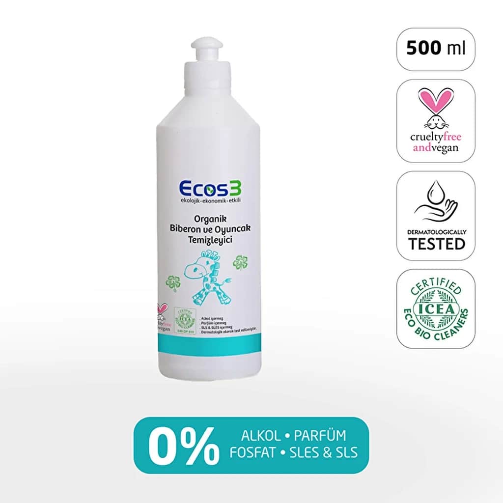 Ecos3 Bio Flasche &amp; Spielzeugreiniger 500ml