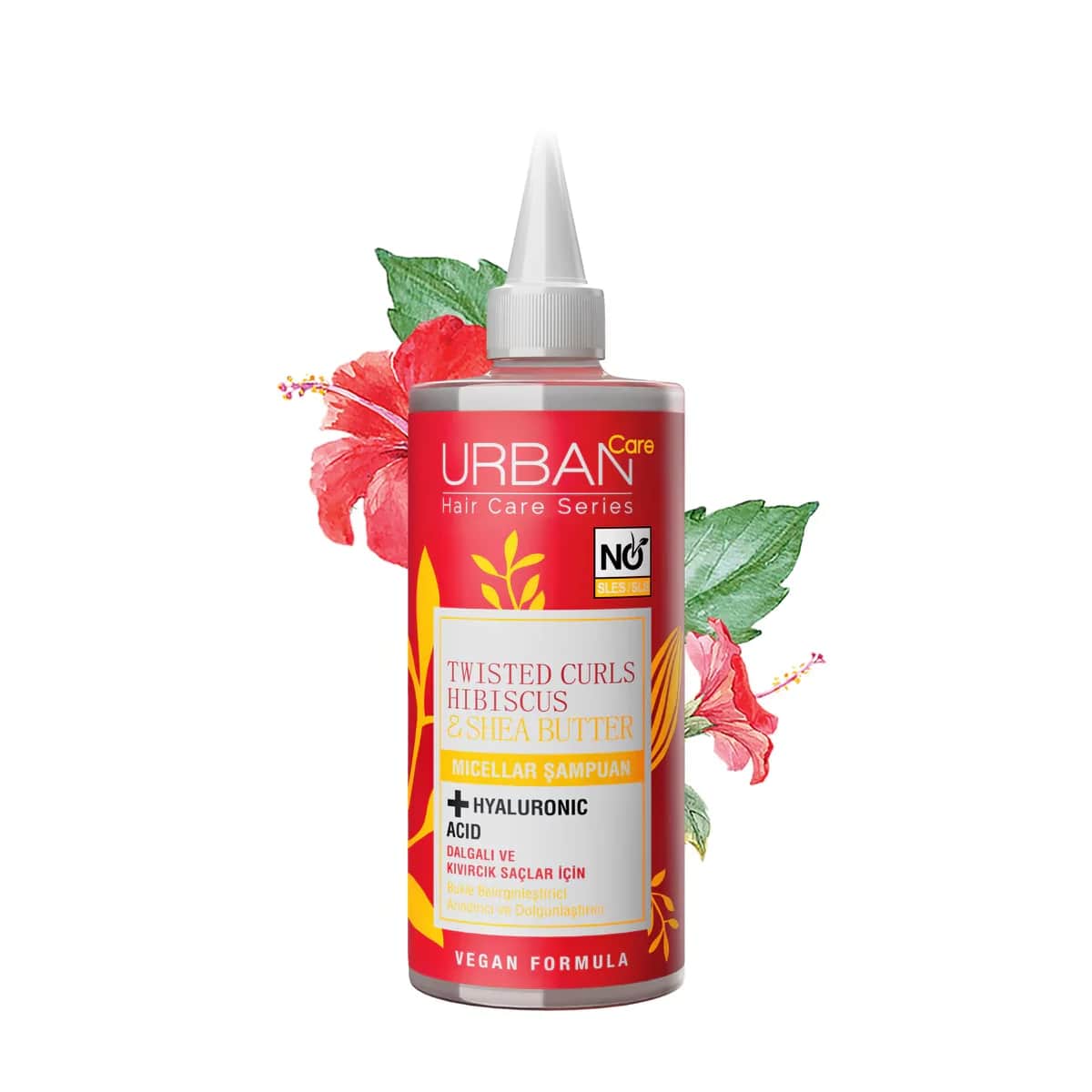 Urban Care Twisted Curls Micellar Shampoo mit Hibiskus &amp; Sheabutter