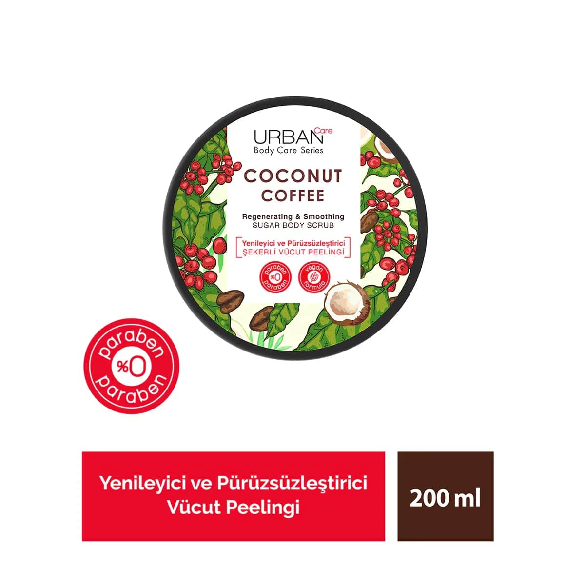 Kokosnuss Kaffee Körperpeeling - 280g