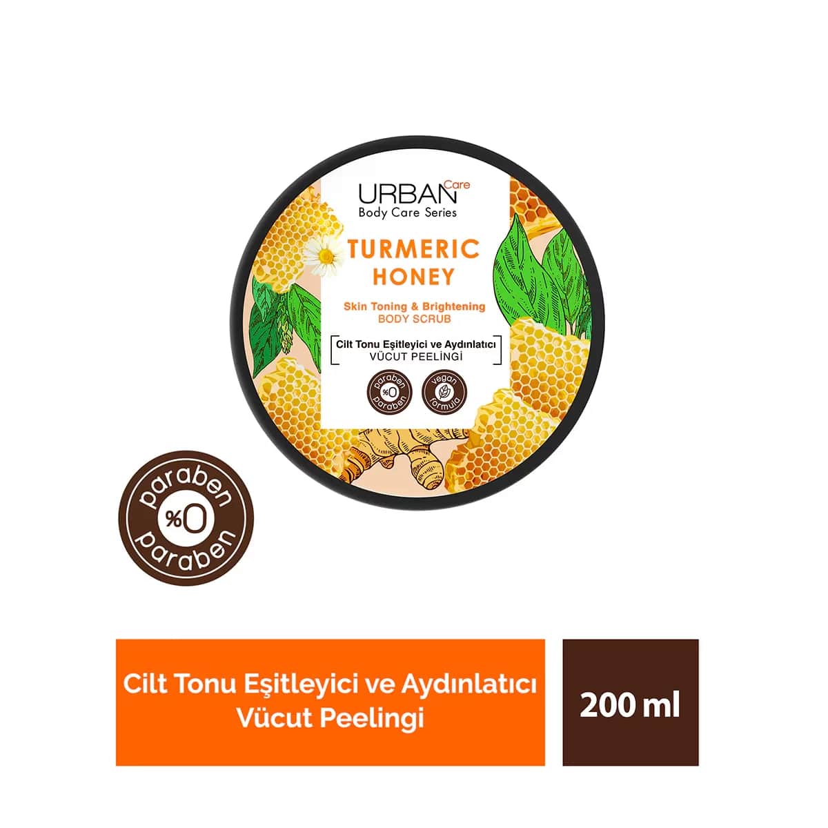 Urban Care Kurkuma Honig Körperpeeling - 200ml