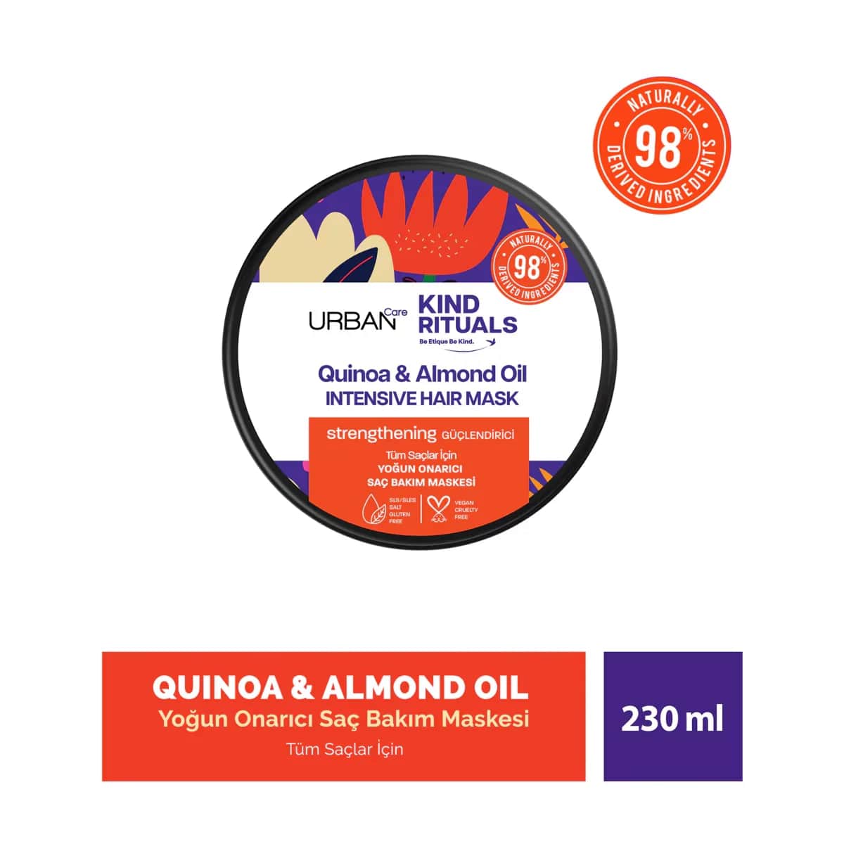 Urban Care Kind Rituals Haarmaske Quinoa &amp; Mandel 230 ml