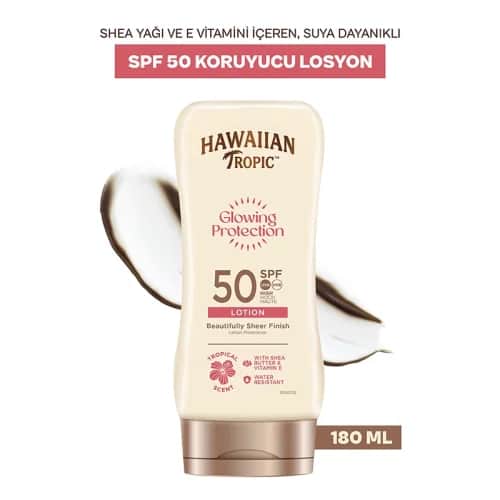 Hawaiian Tropic SPF50 Glanzende Sonnenlotion 180ml