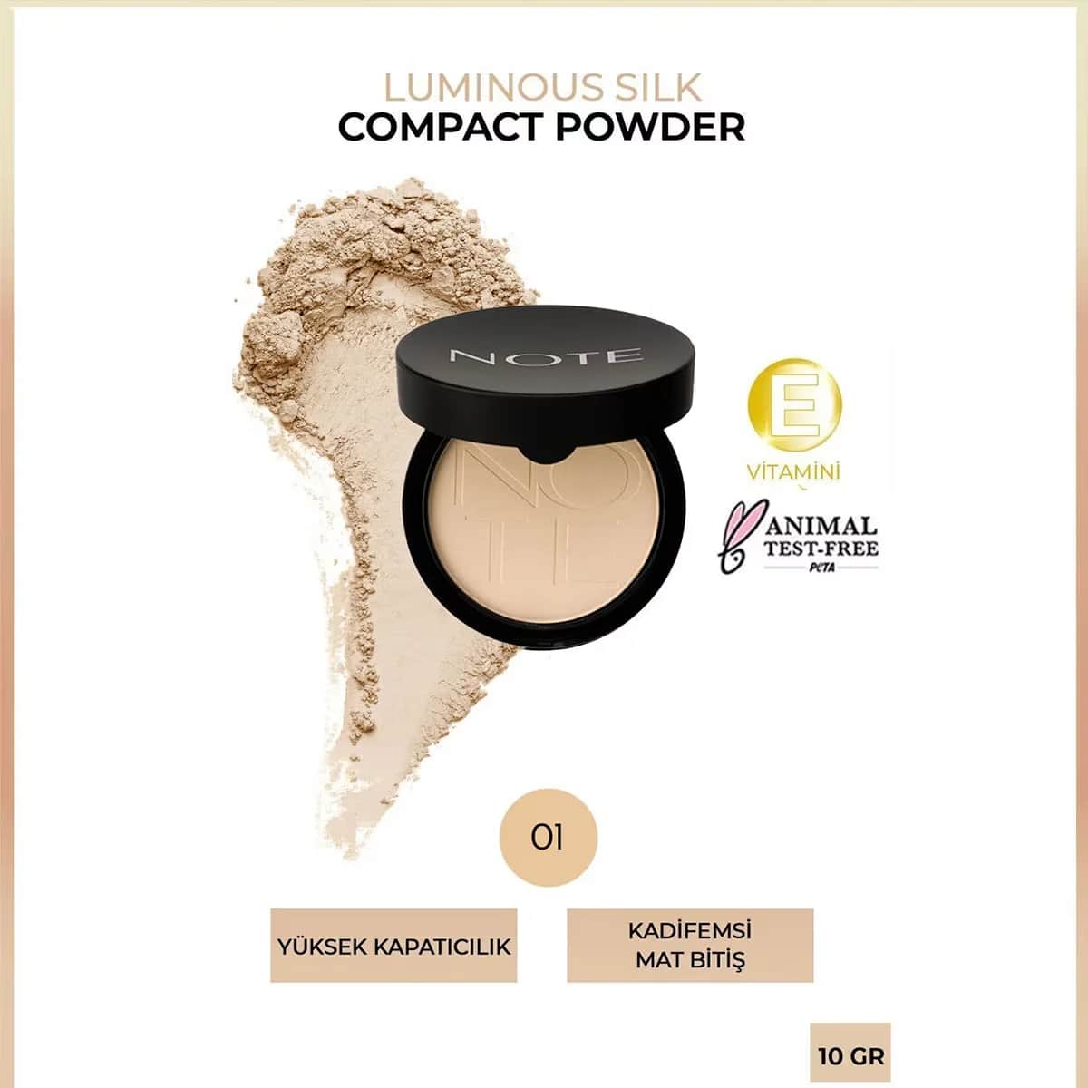 Note Luminous Silk Kompaktpuder mit Arganöl - Mattierung von Note