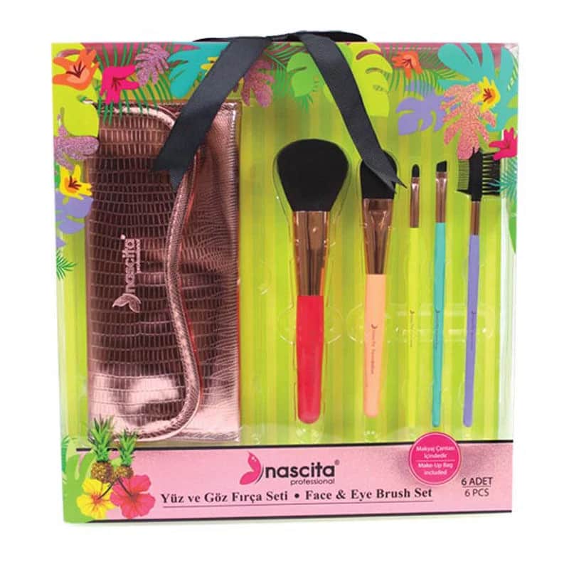 Nascita 5-teiliges Farbige Pinselset für lebendige Make-up-Anwendungen
