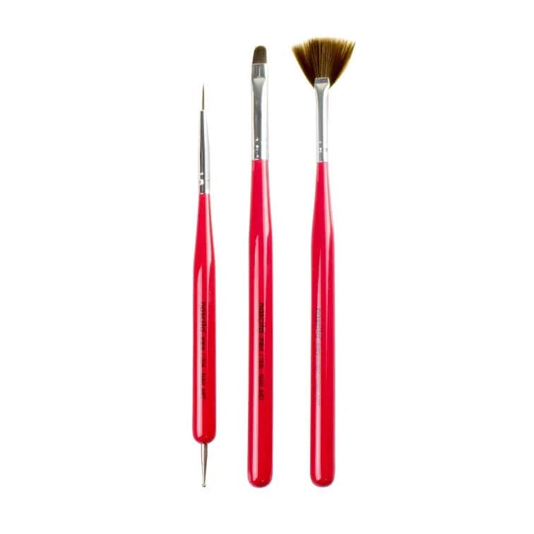 Nascita 3-teiliges Nagelkunst Pinselset für kreative Designs