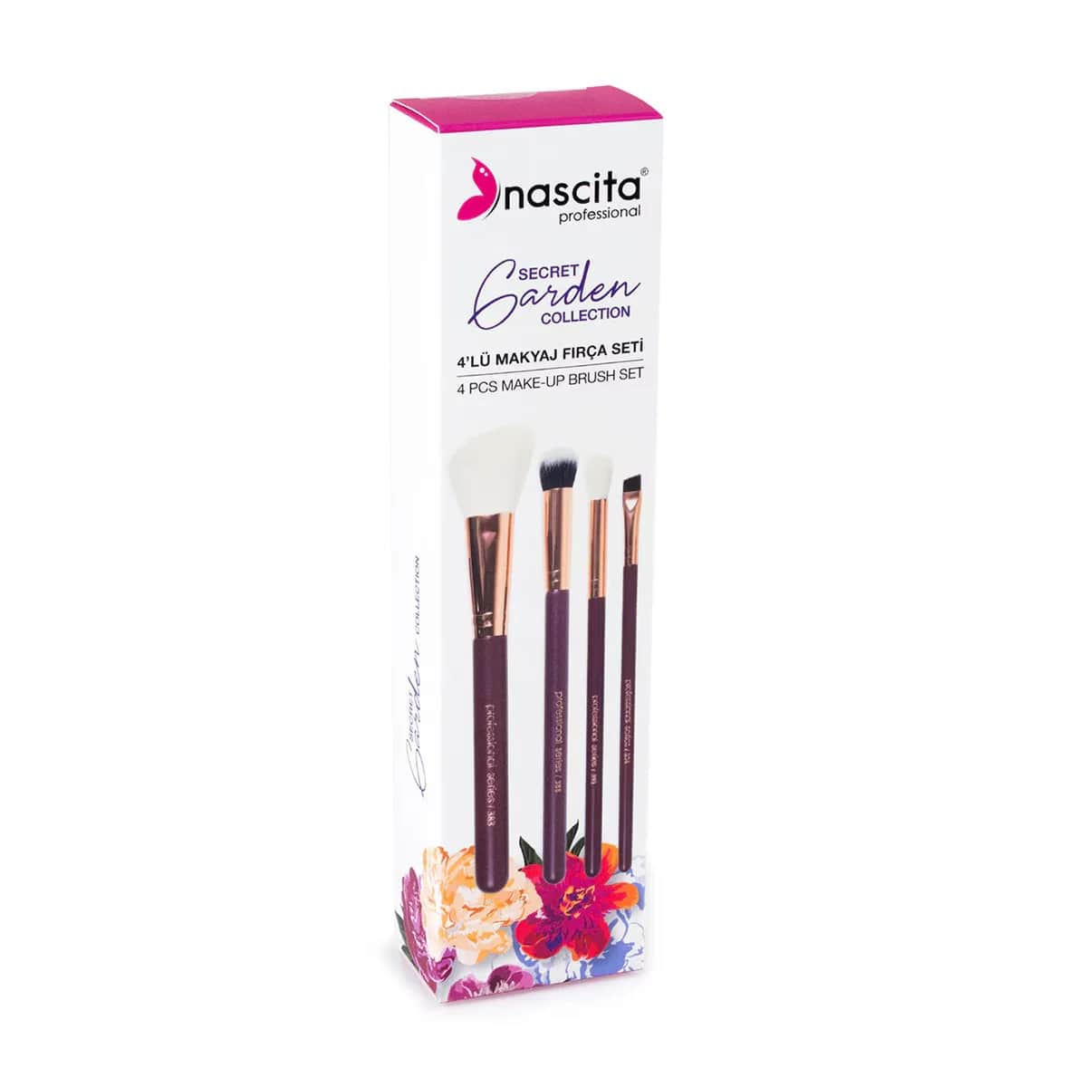 Nascita Garden Pro Make-up Pinselset 4-teilig - Makelloses Finish