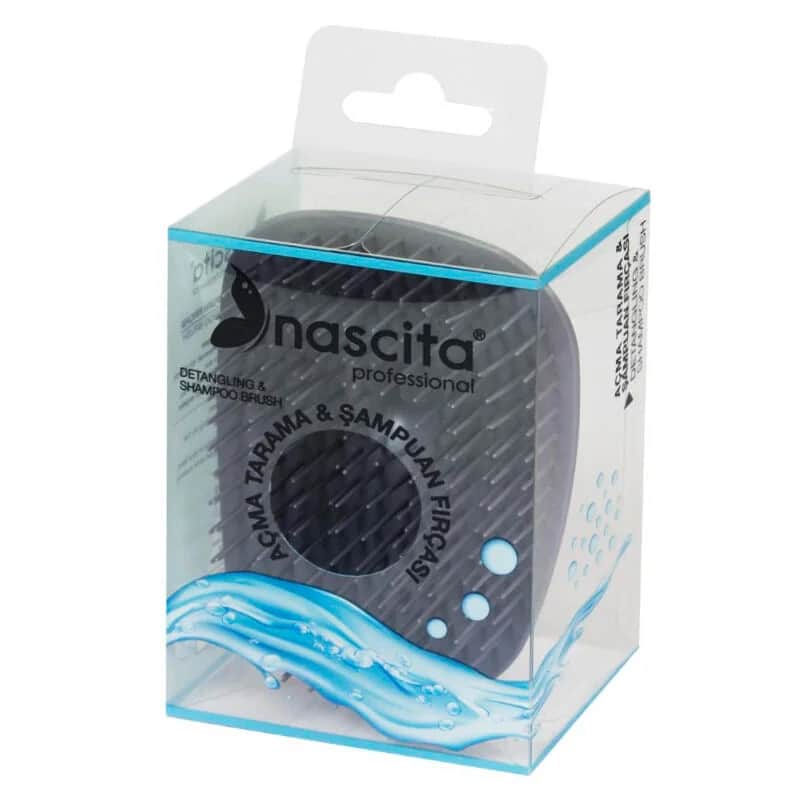 Nascita Beige-34 Shampoo Bürste mit Kopfhautmassage und ergonomischem Design