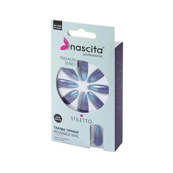 Nascita Premium 24 Stiletto Bunte Kunstnägel Set