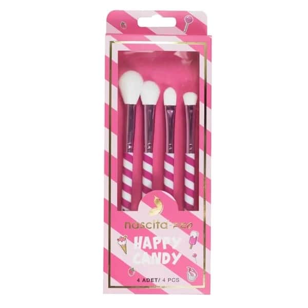 Nascita Happy Candy Lidschattenpinsel Set von 4