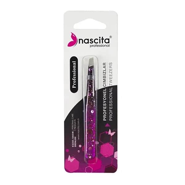 Nascita Glitzer-Seitenschneiderpinzette für präzises Augenbrauenstyling