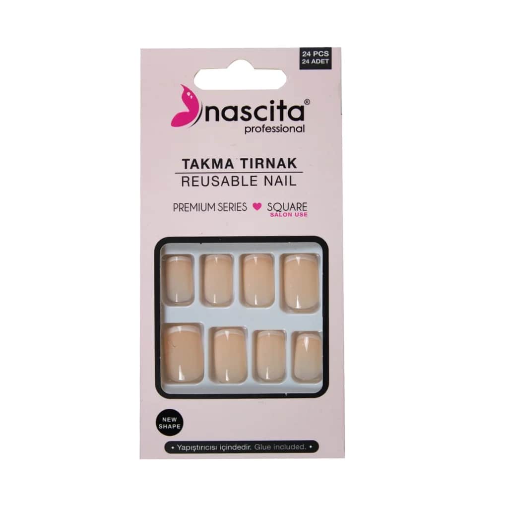Nascita Quadrat Französische Kunstnägel