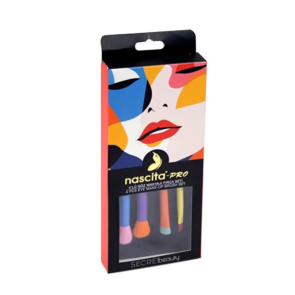 Nascita Secret Beauty 4-teiliges Augen-Make-up-Pinselset - 134