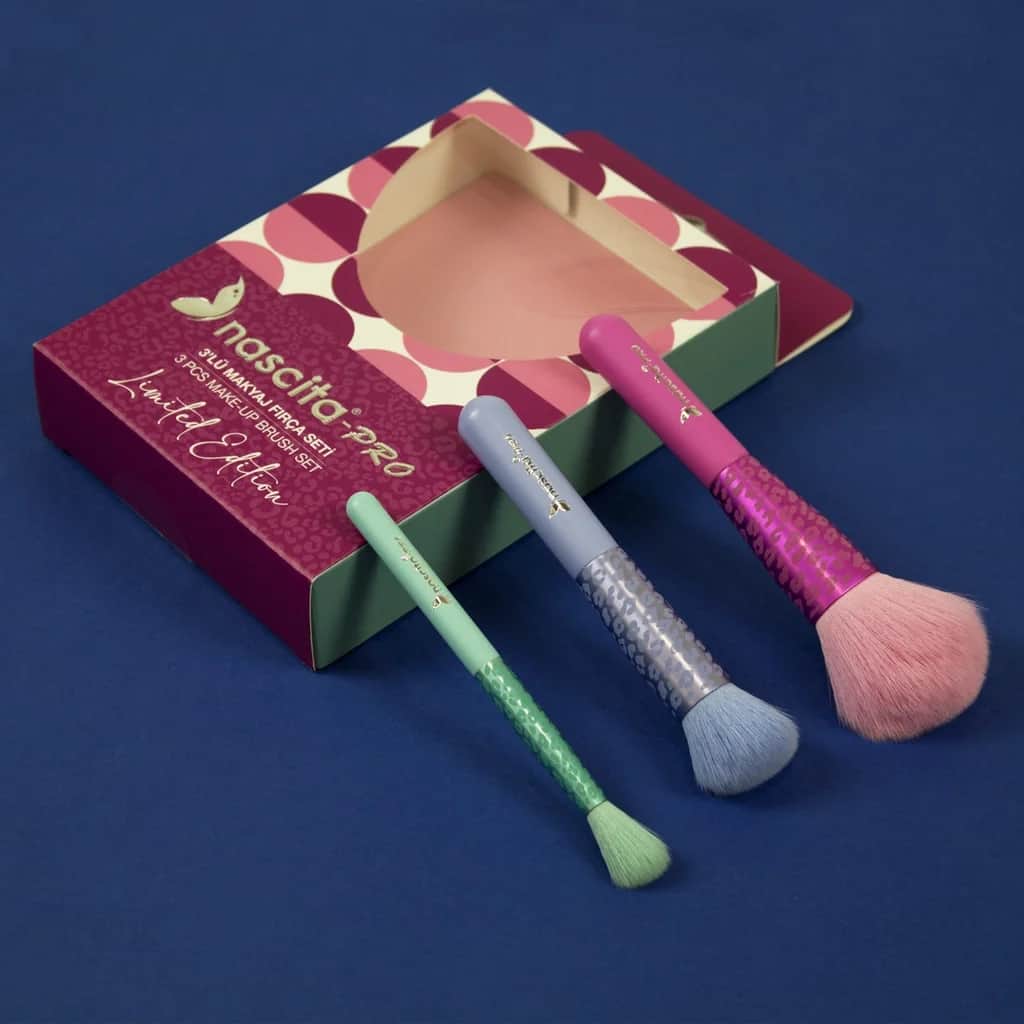 Nascita Farbige 3-teilige Profi-Make-up-Pinselset