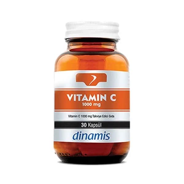Dinamis Vitamin C 1000 mg - Immunsupport &amp; Antioxidans 30 Kapseln