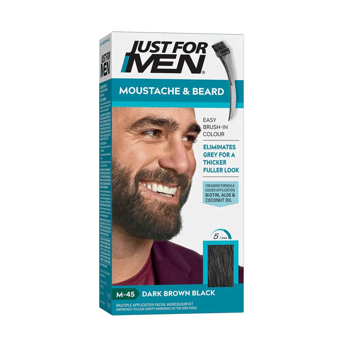 Just For Men Dunkelbraun Bart- und Schnurrbartfarbe - 5 Min Farbe