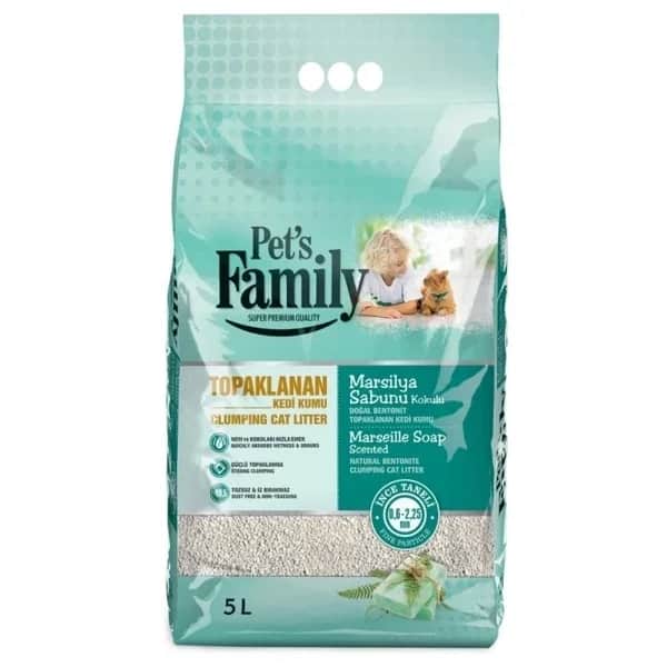 Pet's Family Marseille-Seife Duft Katzenstreu 5L