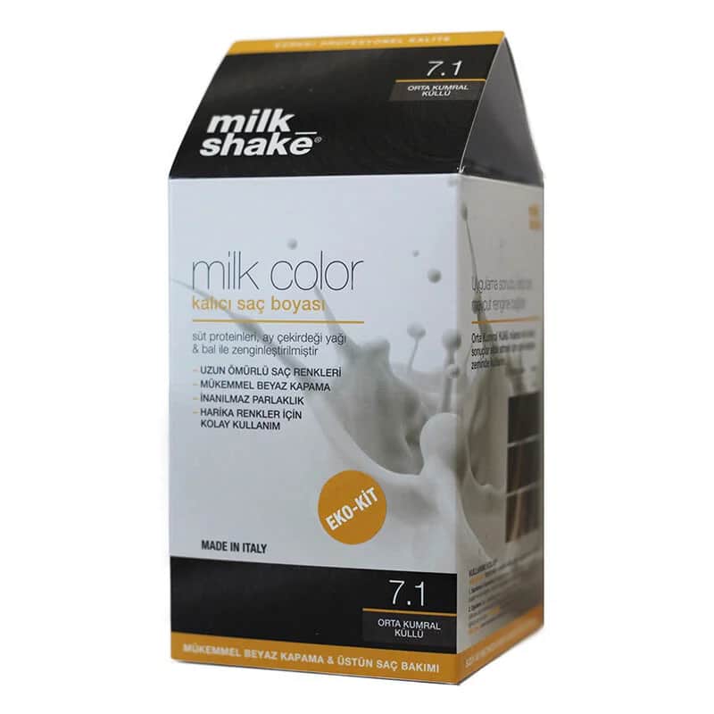 Milchshake 7.1 Mittel Aschbraun Haarfarbe