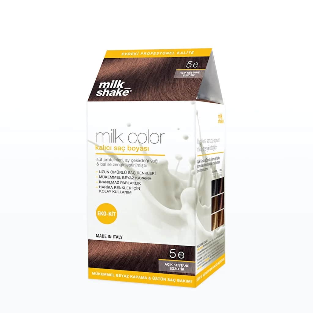 Milchshake 5e Lichtkastanie Permanente Haarfarbe ECO Kit