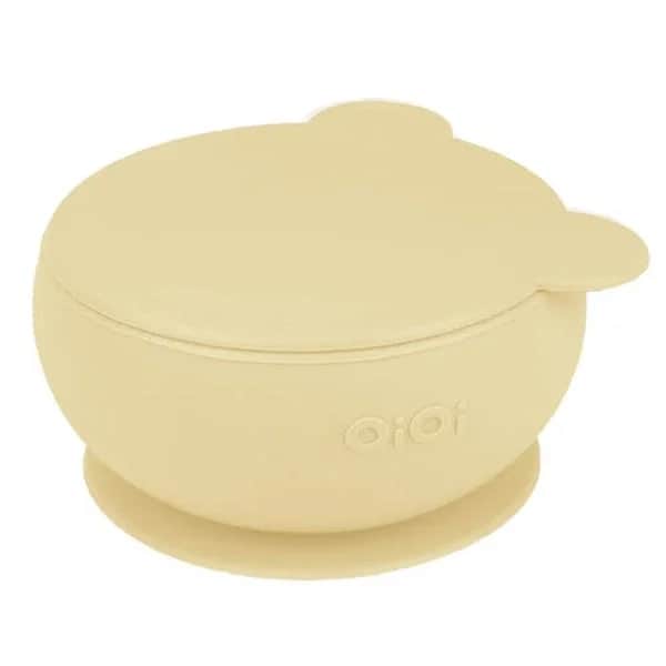 OiOi Mellow Yellow Silikon Deckel Schüssel