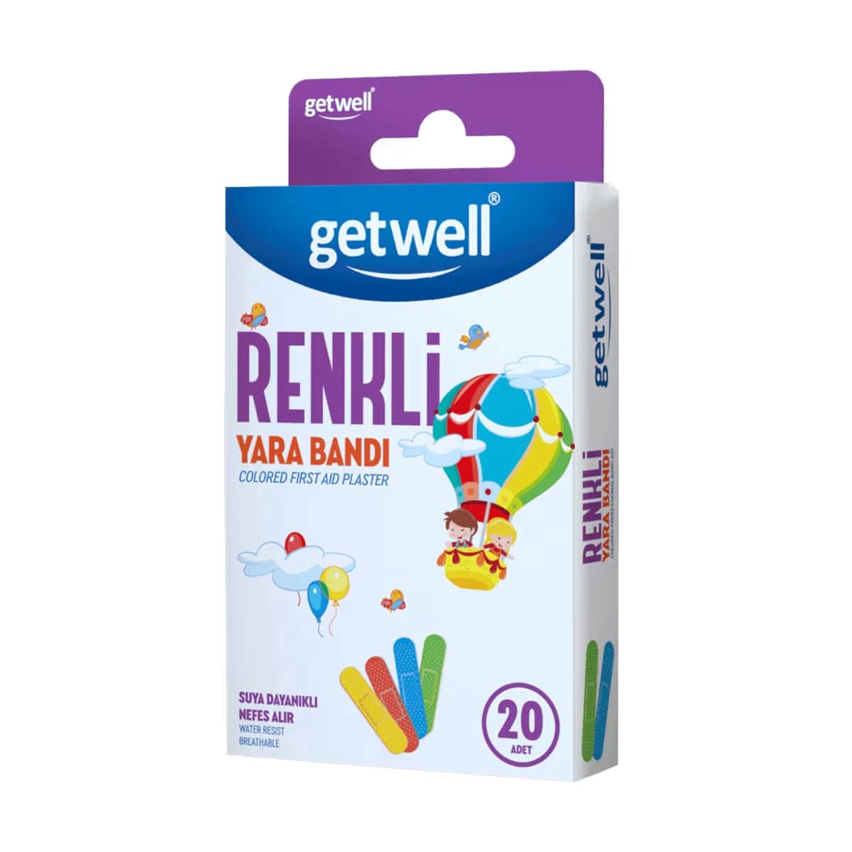 Getwell Luftdurchlässiges Pflaster - 20 Stück