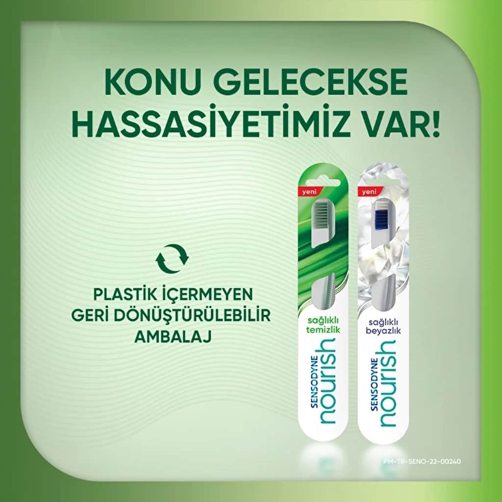 Sensodyne Nourish Weiche Zahnbürste für empfindliche Zähne