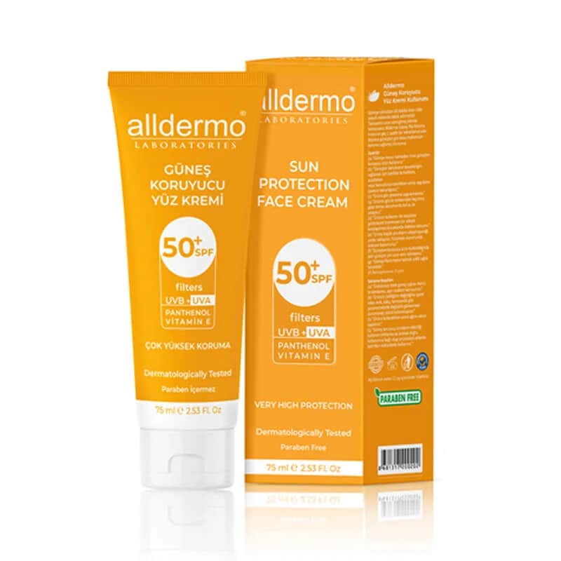 Alldermo SPF 50+ Panthenol Gesichts-Sonnencreme 75ml