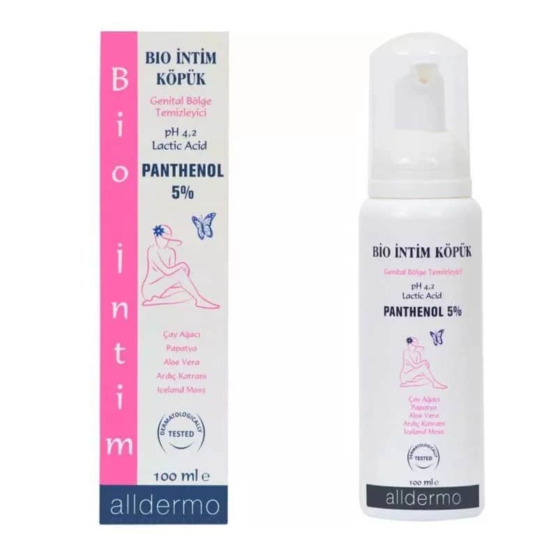 Alldermo Bio Intimschaum mit Panthenol - 100ml