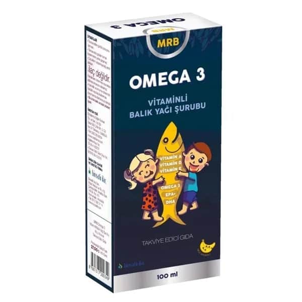 Mrb Omega 3 Bananen Fischöl Sirup Ergänzung 100ml
