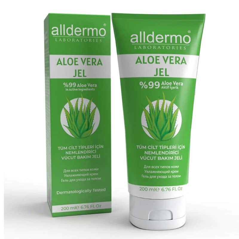 Alldermo Aloe Vera Gel 200ml - Beruhigende Feuchtigkeitspflege