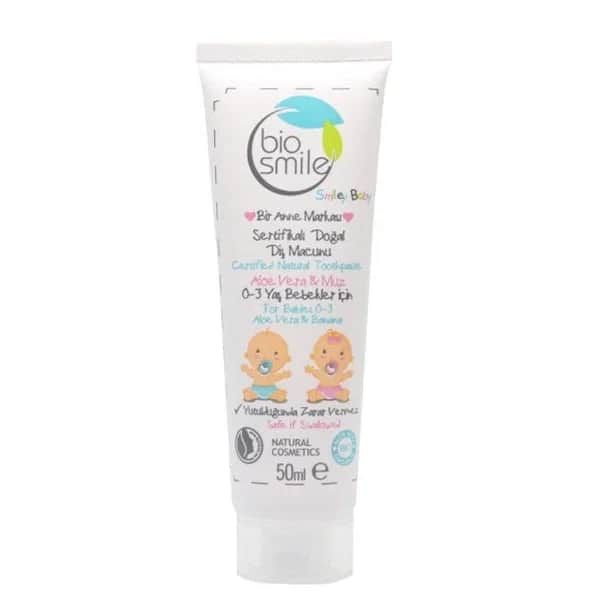 Biosmile Bio Aloe Vera &amp; Banane Zahnpasta für Kinder 50ml