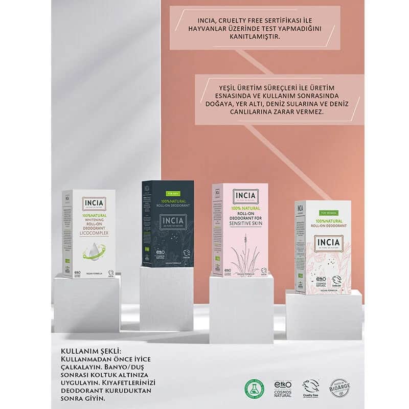 INCIA Frauen Natur Roll-On Deodorant 50ml