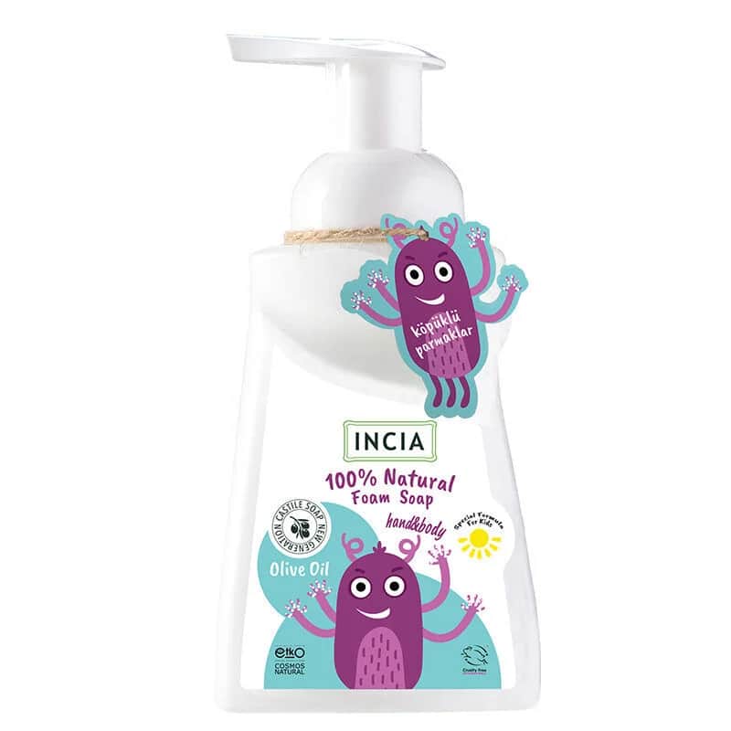 INCIA Natürliche Olivenöl-Schaumseife für Kinder - 200ml