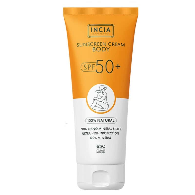 INCIA Natürliche Sonnencreme SPF 50 für den Körper, 150ml