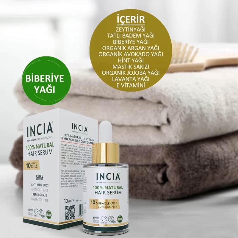 INCIA 10 Miracle Oil Haarserum - 100% Natürlich, 30 ml