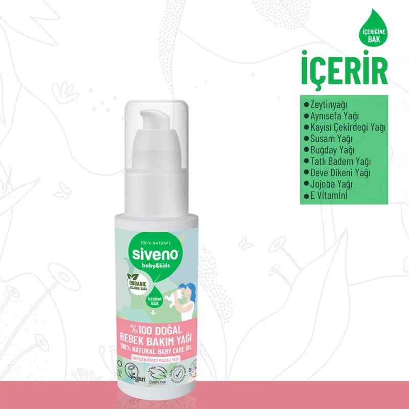 Siveno Naturöl für Babys 50ml - Sanfte &amp; Nährende Formel