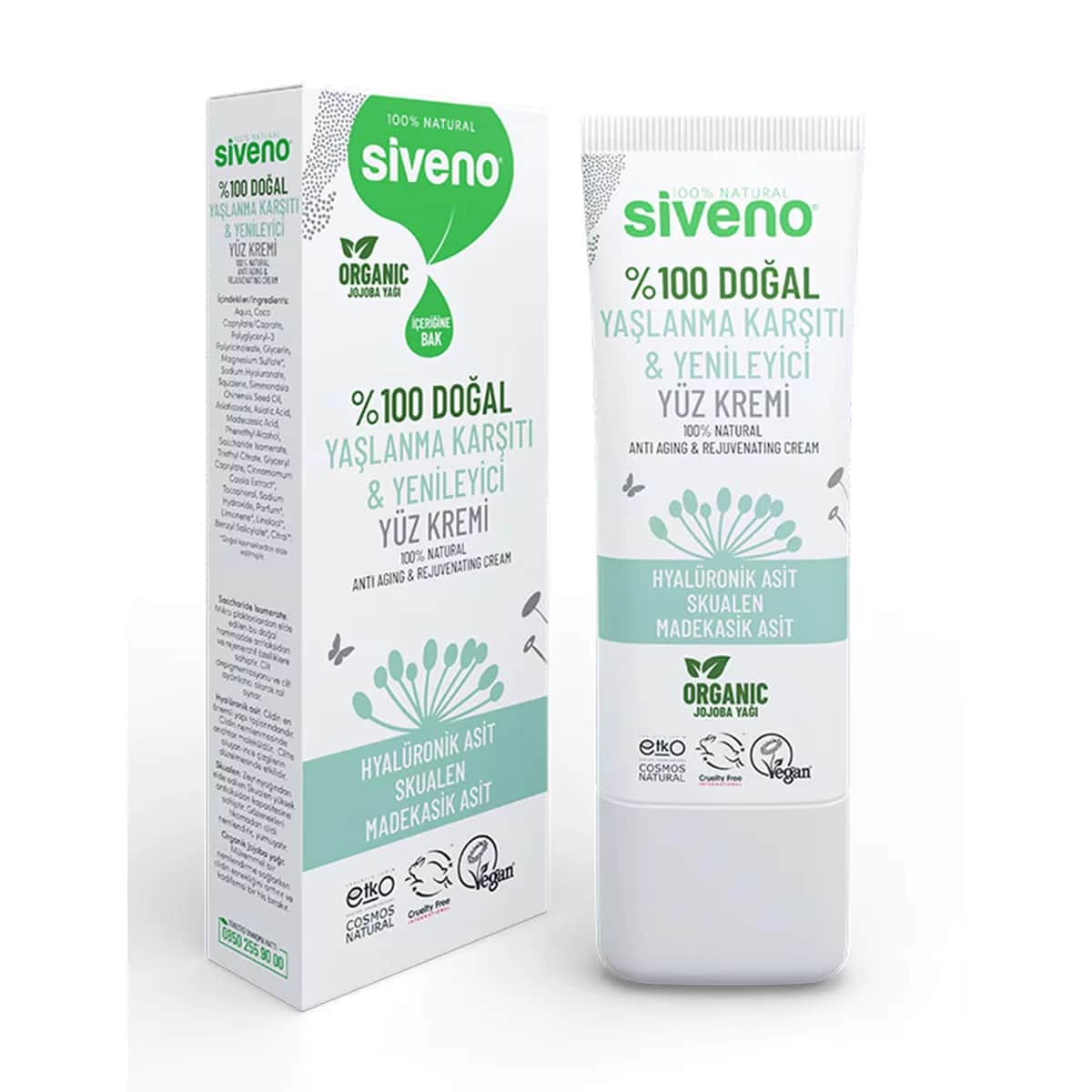 Siveno Natürliche Anti-Aging Gesichtscreme 30ml