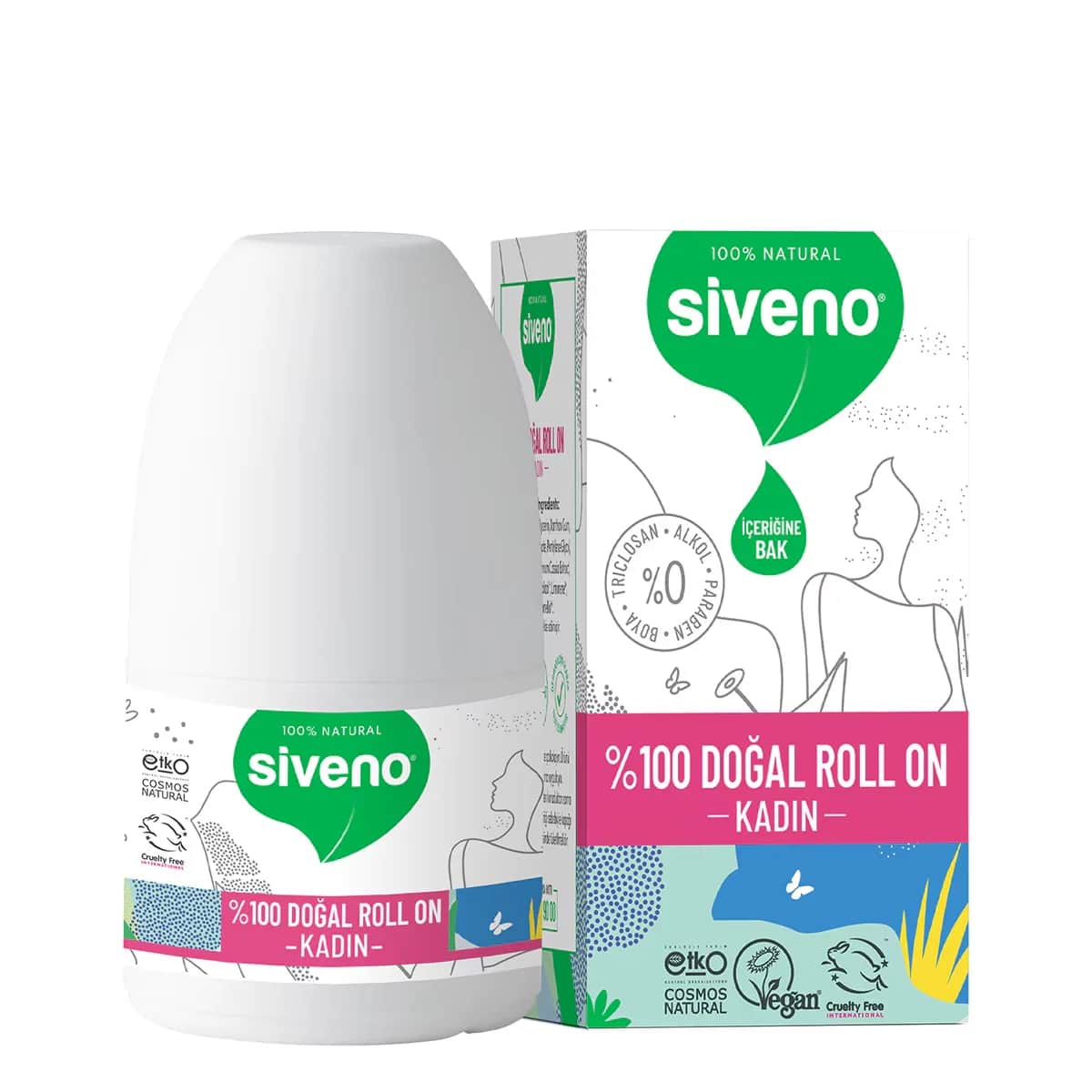 Siveno Damen Natur Roll-On Deodorant 50ml