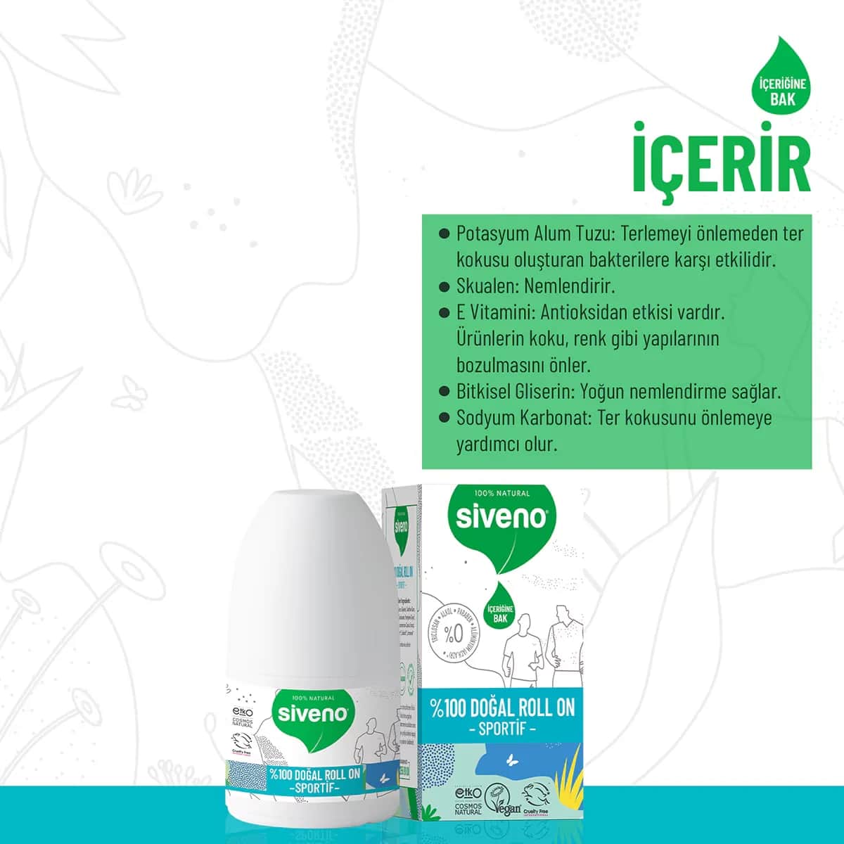 Siveno Natürlicher Sport Roll-On 50ml