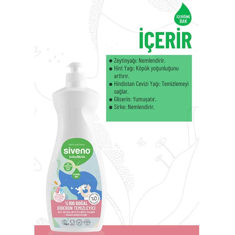 Siveno Baby Naturlicher Schnuller- und Flaschenreiniger 500ml
