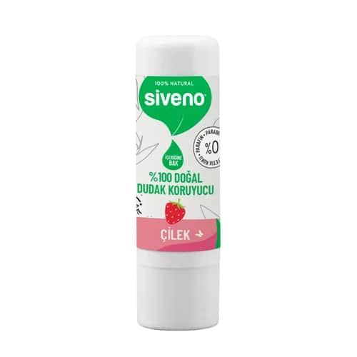 Siveno Natürlicher Erdbeer Lippenbalsam 6g