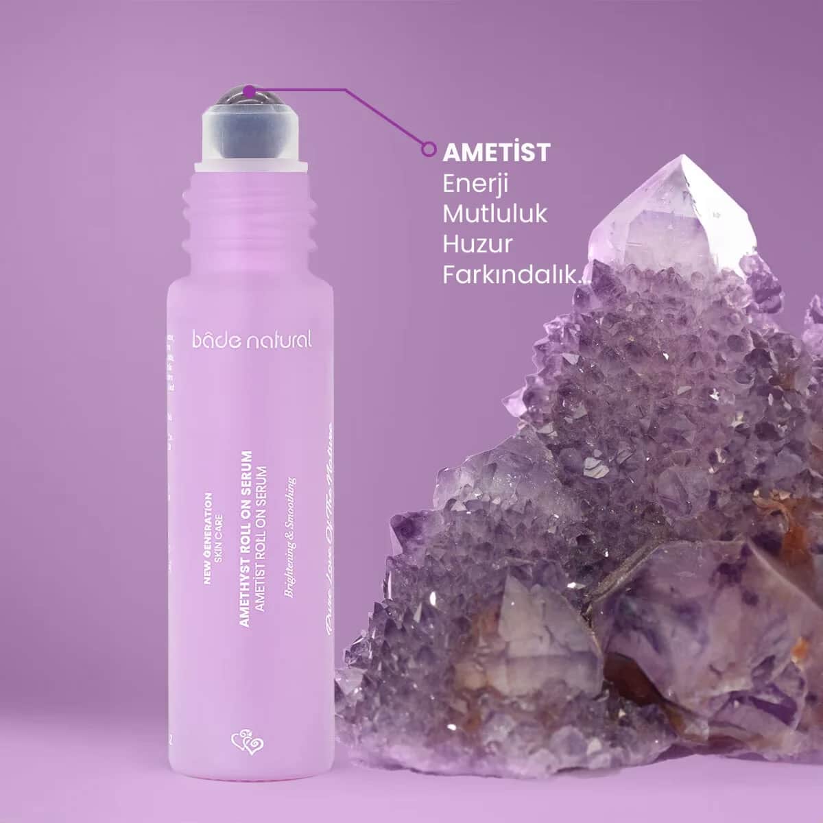 Bade Natural Amethyst Reinigendes Roll-On Serum 10ml
