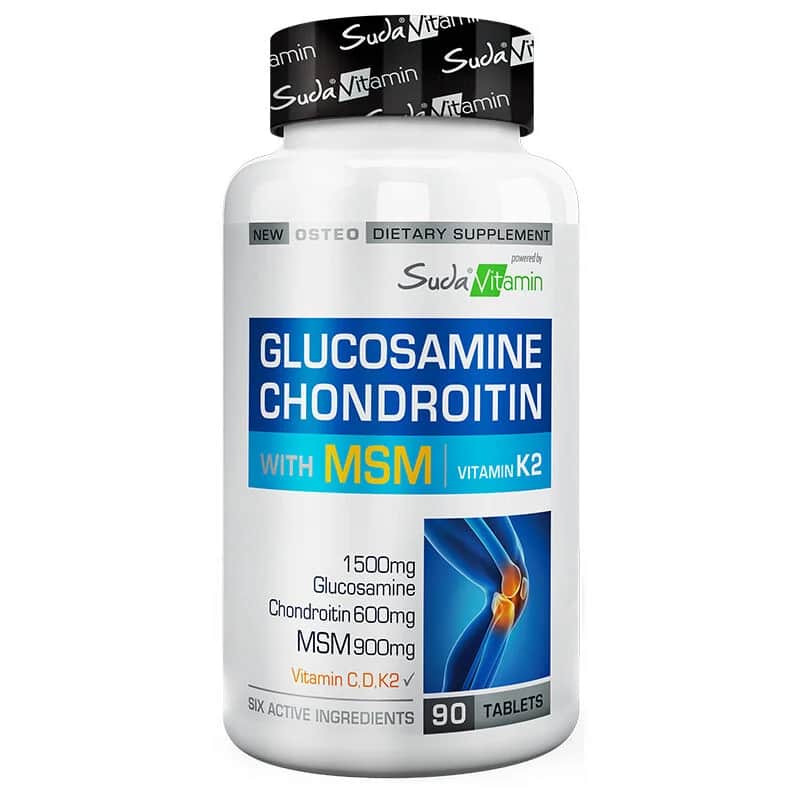 Suda Vitamin Glucosamin Chondroitin MSM Tabletten für Gelenke 90 Stück