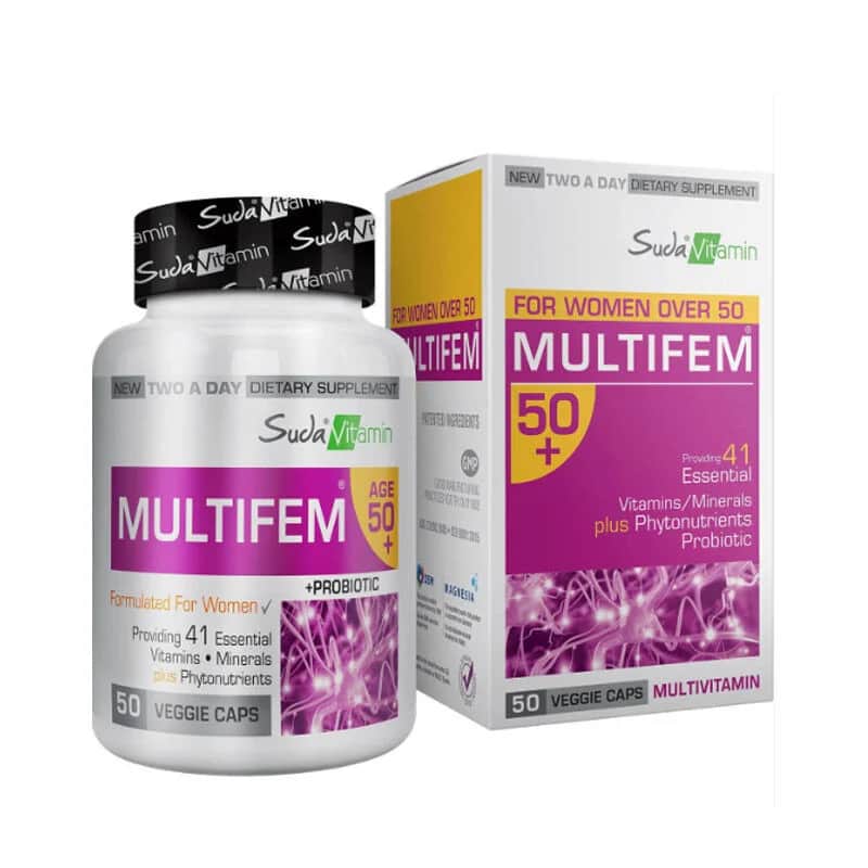 Suda Vitamin Multifem 50+ Frauen-Multivitamin - 50 Kräuterkapseln
