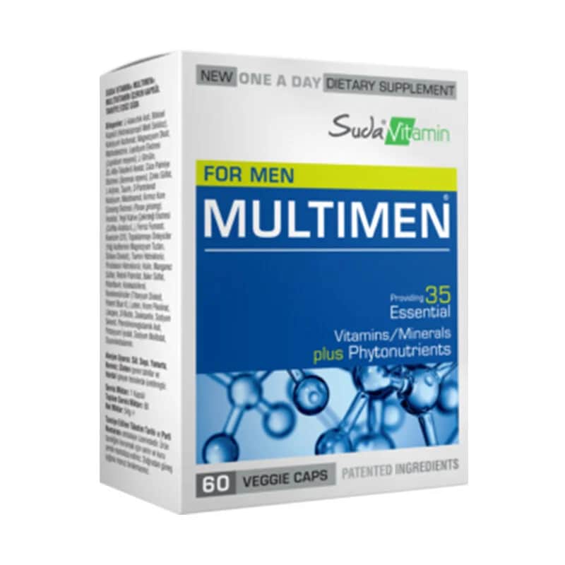 Suda Vitamin Multimen Multivitamin für Männer - 60 Kräuterkapseln