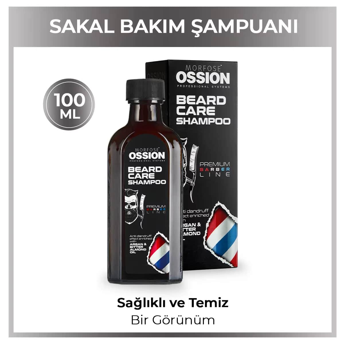 Morfose Ossion Herren Bartshampoo mit Arganöl - 100ml