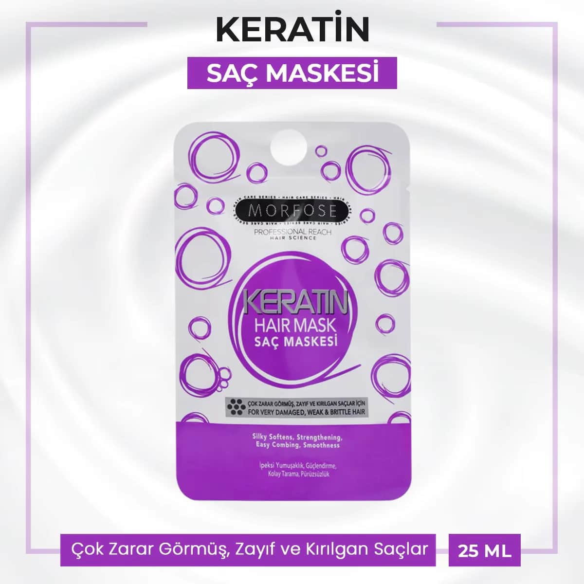 Morfose Keratin Haarkur 25ml - Nährende Haarbehandlung