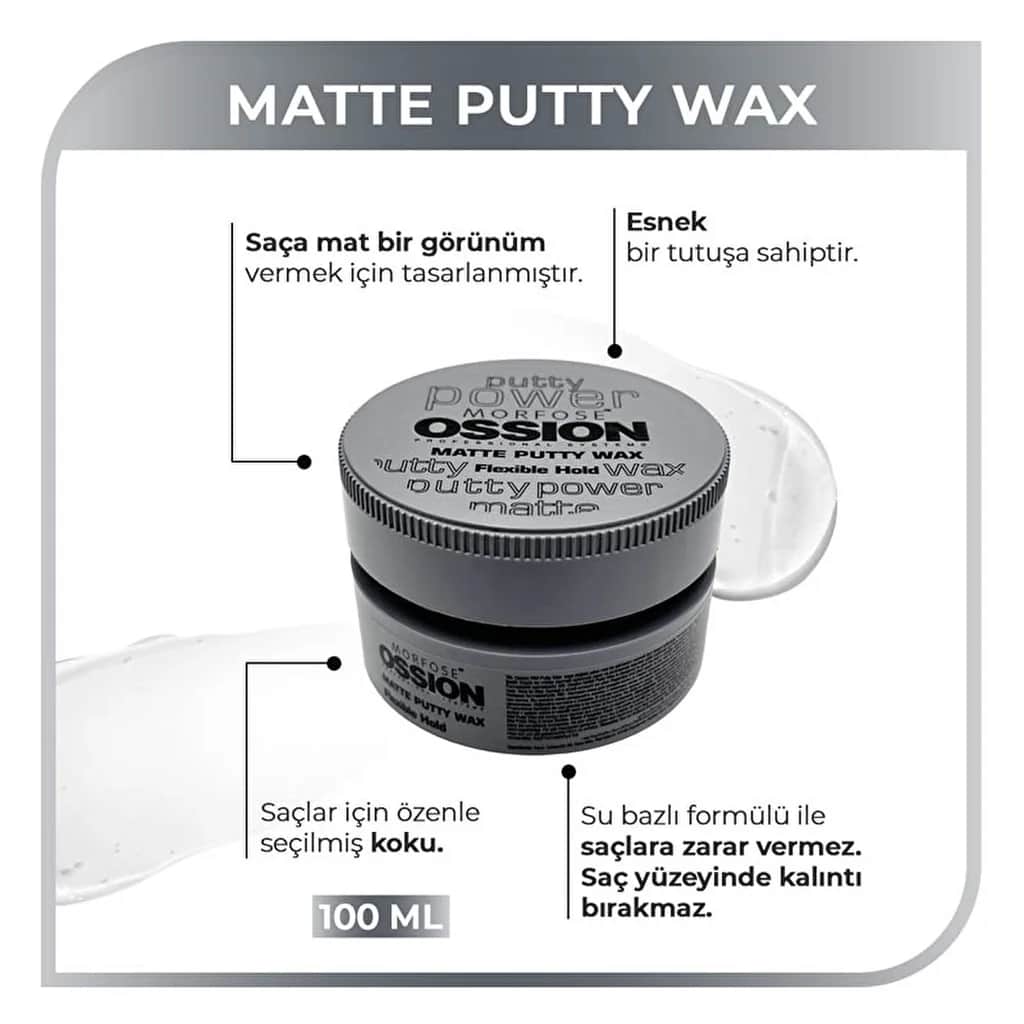 Morfose Ossion Matte Putty Wax 100ml