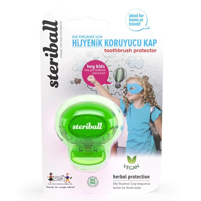 Steriball Hygienisches Zahnbürstenetui für Mädchen