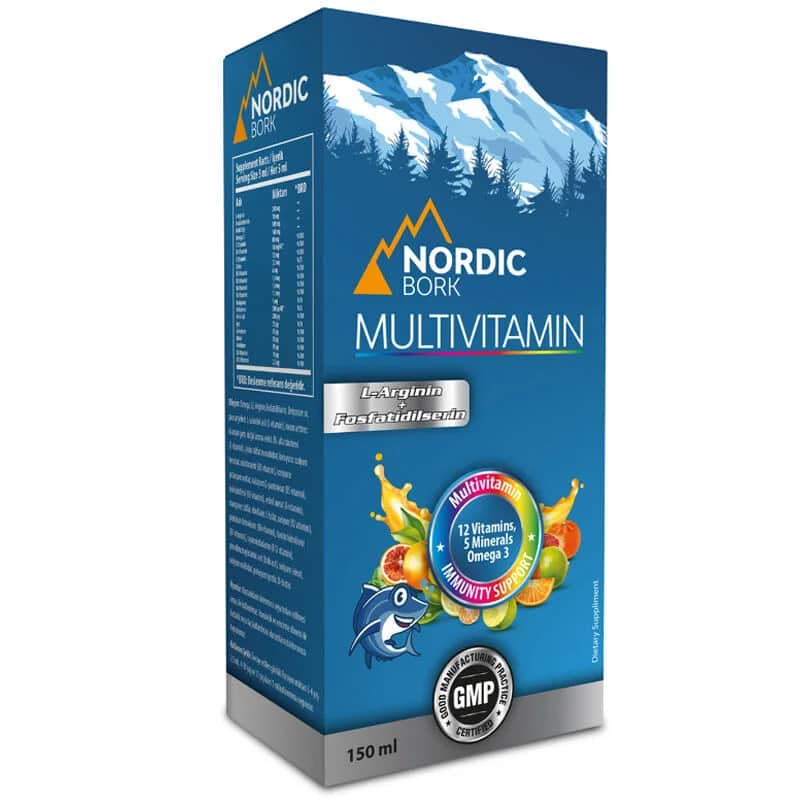 Nordic Bork Omega-3 Multivitamin-Sirup 150 ml